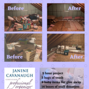 Attic clean out Attic organizing