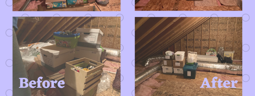 Attic organizing